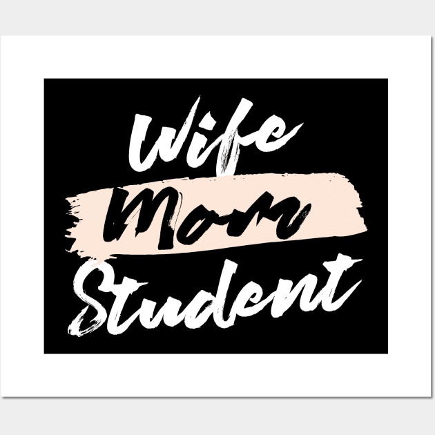 Cute Wife Mom Student Gift Idea Wall Art by BetterManufaktur